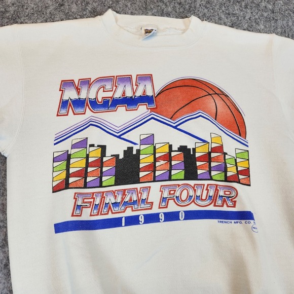 Other - VTG Trench 90s USA NCAA Final Four Sweatshirt L Denver Basketball College READ